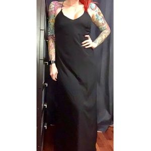 Old Navy Black Spaghetti Strap Maxi Dress